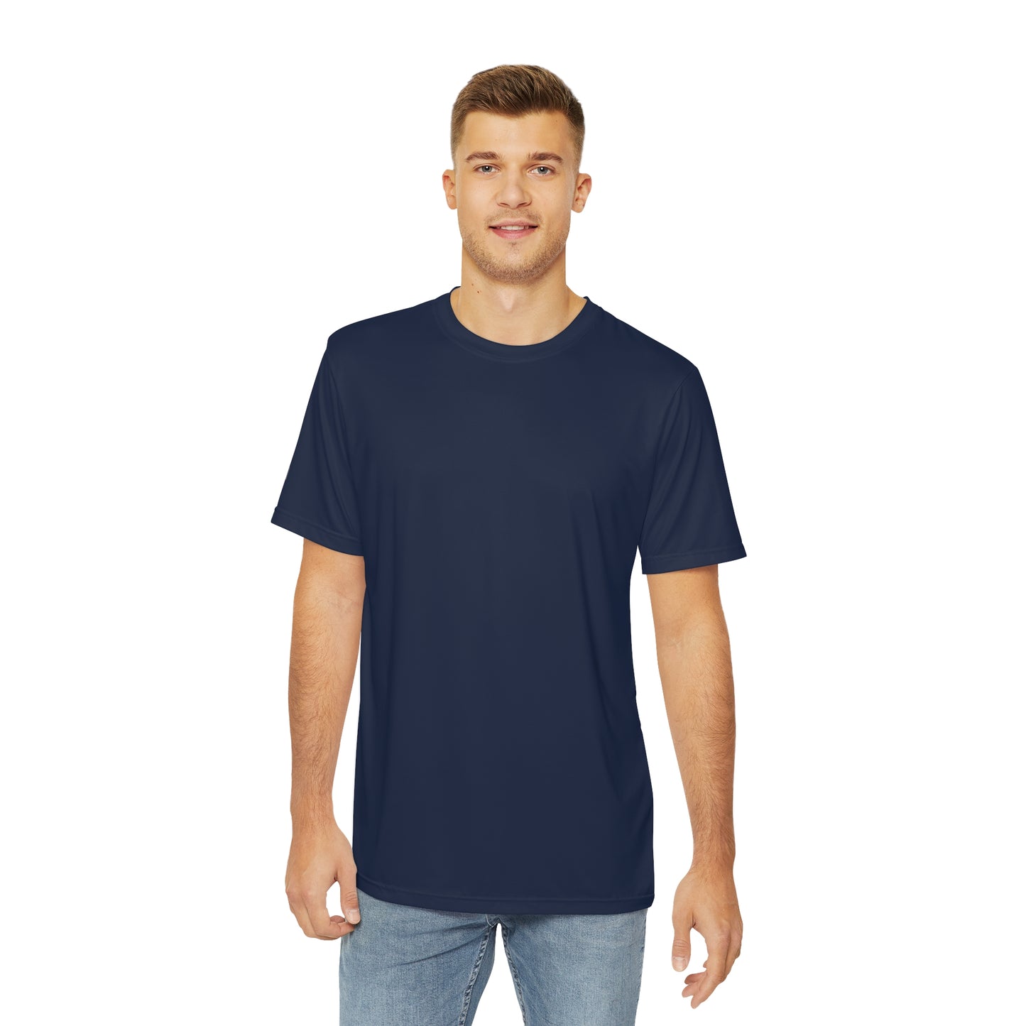 Men's Navy THEN Fight Co. Tee, Performance, Workout, Running, Gym, Workout, Breathable