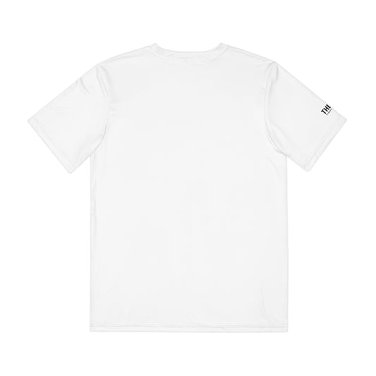 Men's White THEN Fight Co. Tee, Performance, Workout, Running, Gym, Workout, Breathable
