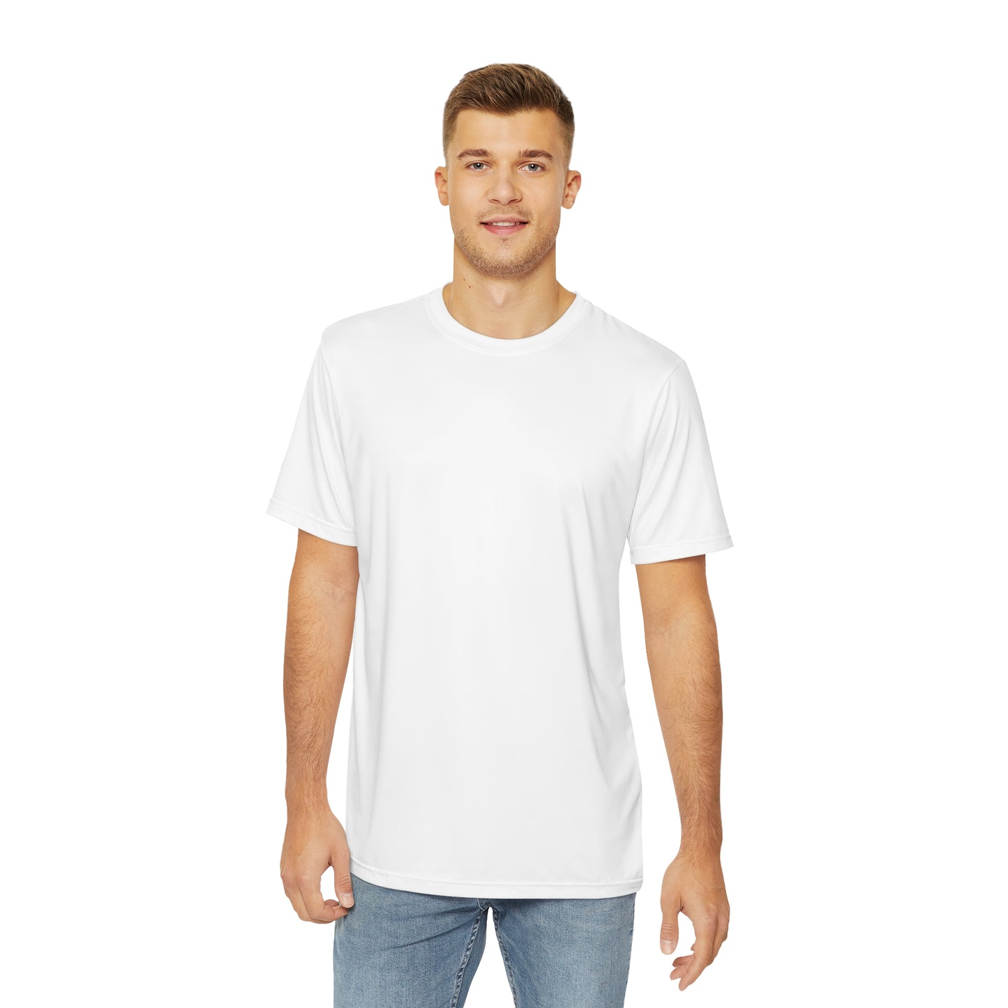 Men's White THEN Fight Co. Tee, Performance, Workout, Running, Gym, Workout, Breathable