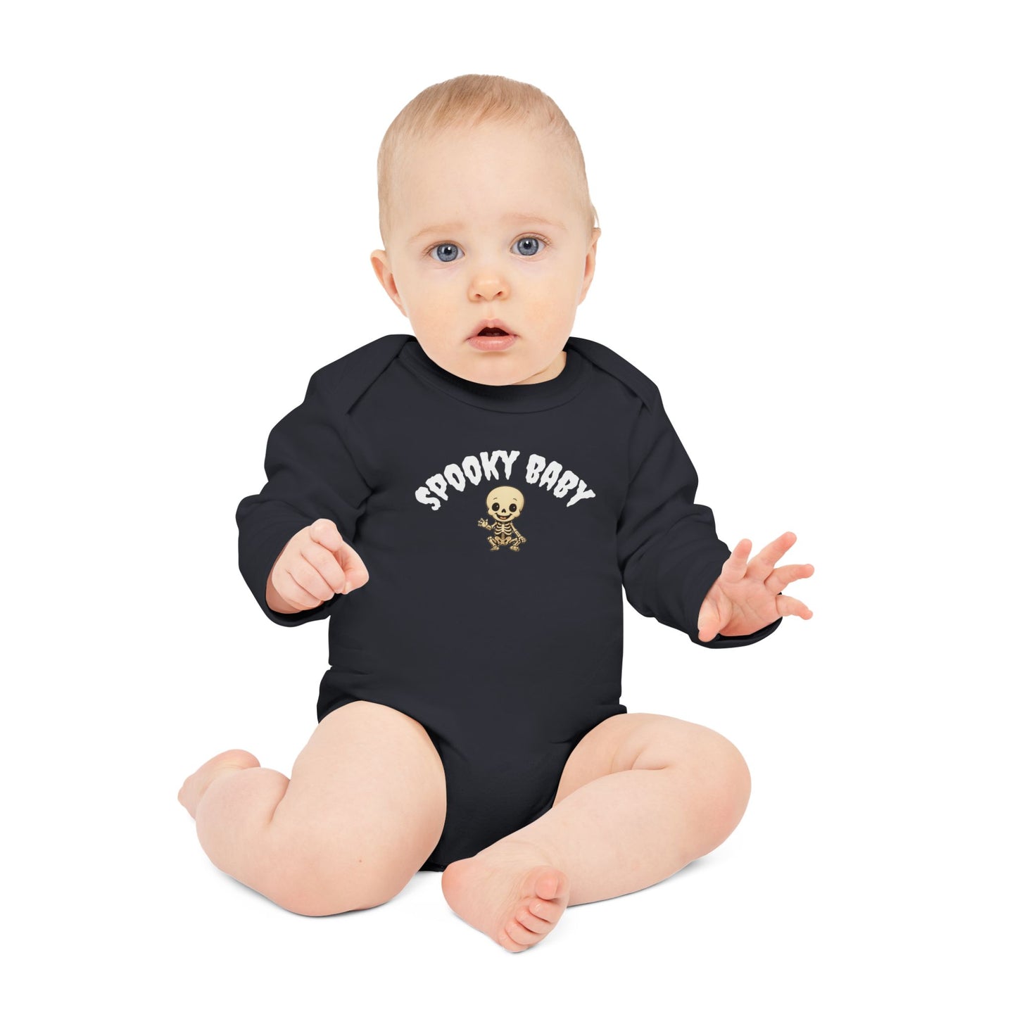 Spooky baby organic onesie