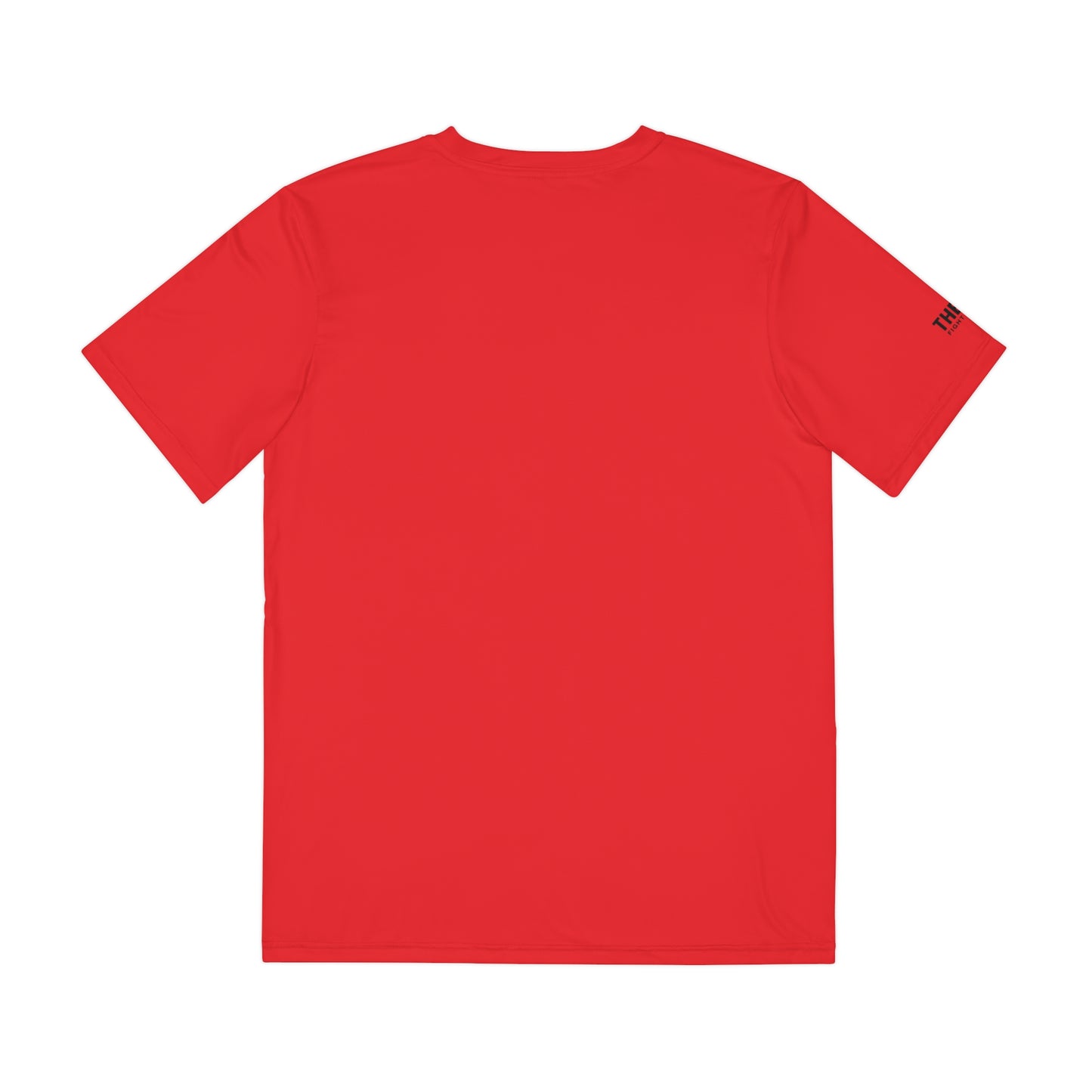 Men's Red THEN Fight Co. Tee, Performance, Workout, Running, Gym, Workout, Breathable