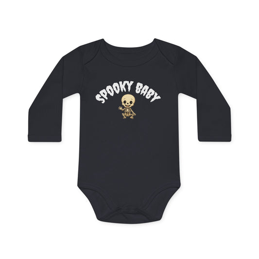 Spooky baby organic onesie