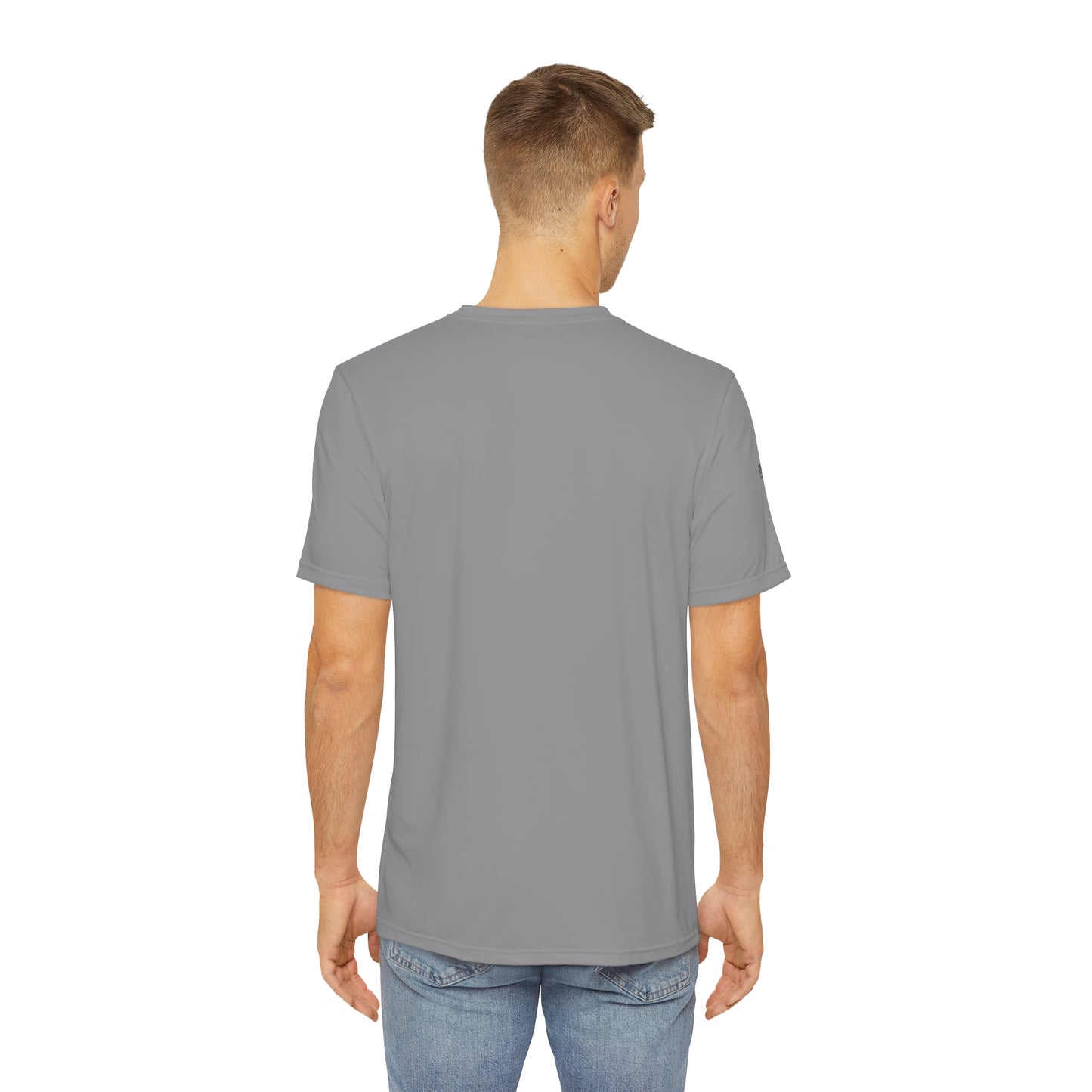 Men's Gray THEN Fight Co Tee, Performance, Workout, Running, Gym, Workout, Breathable